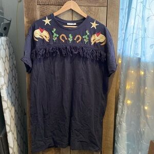 Zara Trafaluc - Western Style T-shirt - Used - Good Condition